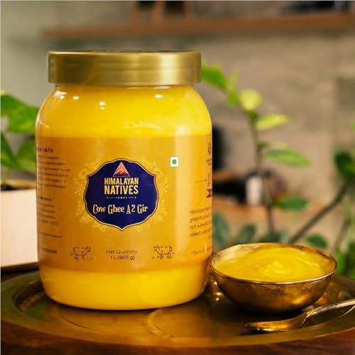 Image of Himalayan Natives A2 Gir Cow Ghee 1000 ml | 100% Pure and Natural | Grass-Fed Desi A2 Gir Cow Ghee | Helps Boost Immunity | Authentic Flavor and Natural Aroma