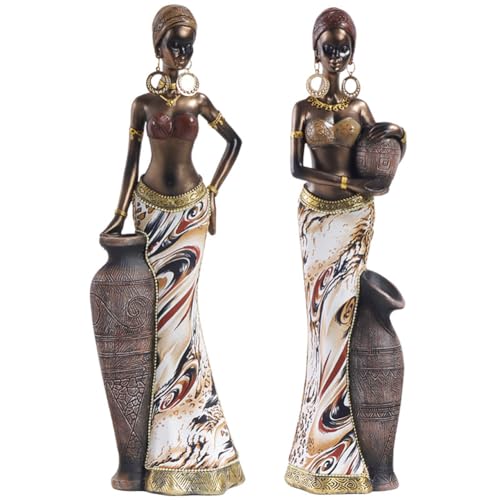Estatua Africana Resina Hecha a Mano 12.4 Pulgadas miniatura 4