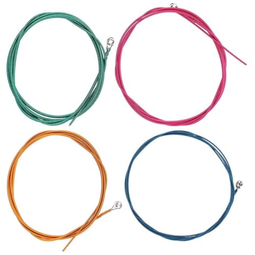 Kisangel 4pcs Strings Bass Guitar String Set Durable Replacement Strings for Electric Bass Tone for Musicians Fit present for Beginners and Music Lovers