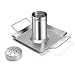Beer Can Chicken Holder Stainless Steel Roaster Rack Includes Metal Canister and Drip Pan for Oven or Grill Smoker, Dishwasher Safe