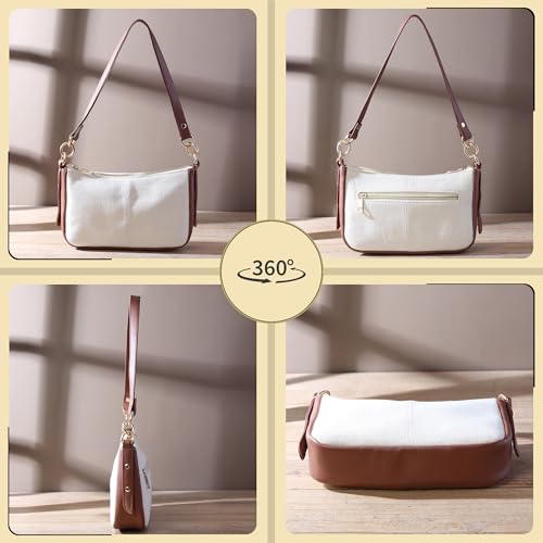 Women's 2-in-1 Clutch Tote Handbag – Convertible Crossbody and Shoulder Purse with Zipper Closure & Removable Strap.2