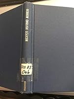 Hebrew English Lexicon 0310203600 Book Cover