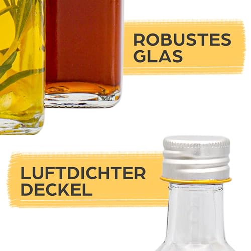 Praknu 12er Glasflaschen 250ml – Schraubverschluss Flaschen Zum Befüllen – Ansicht 5