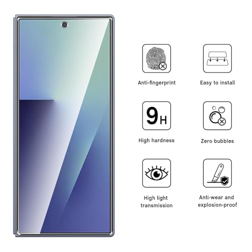 Image of PreCure [2-Pack Galaxy Z Fold 7 5G Screen Protector Tempered Glass - 9H Hardness, Anti-Scratch, Anti-Fingerprint, Bubble-Free Installation, HD Clear, Full Coverage Protective Film