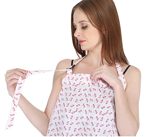 Image of Switchon Feeding Apron Cover Maternity Cover 100% Cotton Maternity Breastfeeding Multipurpose for Mothers