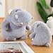 AQCQDQ Nilpferd Plüschtier, Kuscheltier, Stofftier, Plüsch Spielzeug, Weiche Flauschige Schmusekissen, Kinderzimmer Deko, Wurfkissen, Geschenke (12cm)