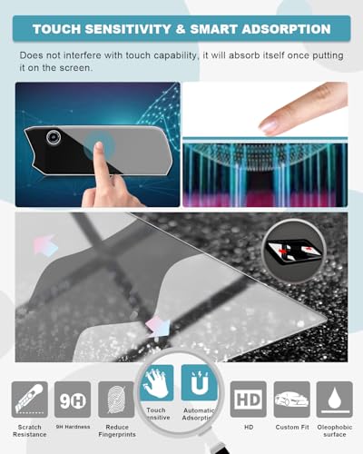 Image of CDEFG 4Pcs for 2026 Chevy Suburban Tahoe Screen Protector Tempered Glass | for 2025 2026 Chevrolet Tahoe Suburban Accessories 17.7-Inch Touchscreen & 11-Inch Dash & 12.6 inch Rear-Seat Dual Display