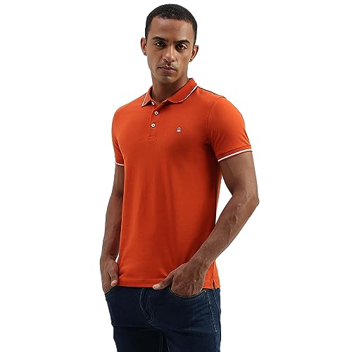 Image of United Colors of Benetton Men's Solid Regular Fit Polo Shirt