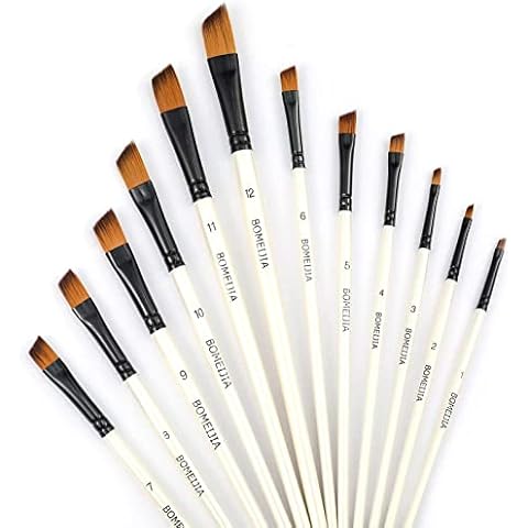 GETHPEN 12-Piece Angular Paint Brush Set Cover
