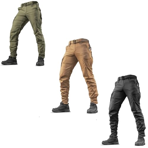 M-Tac Aggressor Flex Tactical Pants Bundle: Black Coyote Brown Olive Dark (W28/L30)