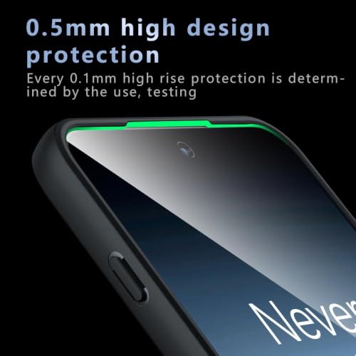 Image of Matte PC + TPU Back Cover Case for OnePlus Nord 5 5G, Air Bag Protection, Anti-Fingerprint, Micro Arc Edge, Never Yellowing, Skin-Friendly Feel, Black