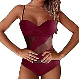 Maillot de Bain Dos Nu | Maillot de Bain Femme | Maillot de Bain Sexy Montre Une Ligne de Taille Mince Dos Nu façonnant Les Courbes des Femmes pour la Piscine d'été A/r