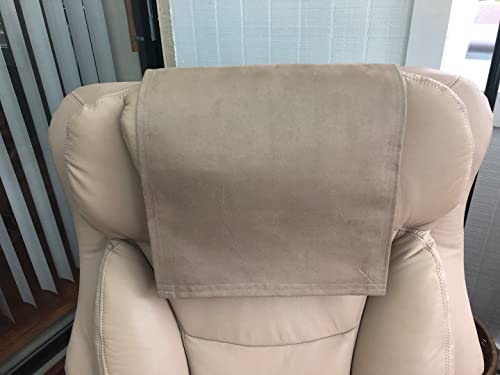 Furniture Headrest Cover Recliner Chair Protector Suede-Oak Size 14"Wx30"L For Living Room Decor Office Chair Cover Rv Lifestyle Theater Seating Media Room #TOP3