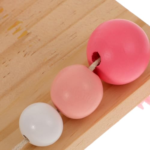 Estantería de pared de madera rosa nórdica de diseño moderno para dormitorio 3