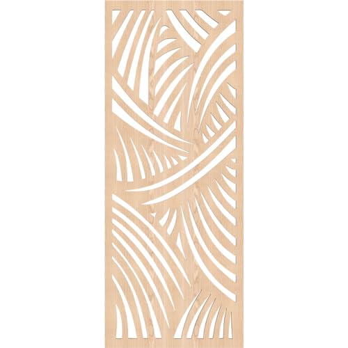 Image of 15 3 /8 inchW x 39 3 /8 inchH x 1 /4 inchT Chester Decorative Fretwork Wood Wall Panels, Red Oak