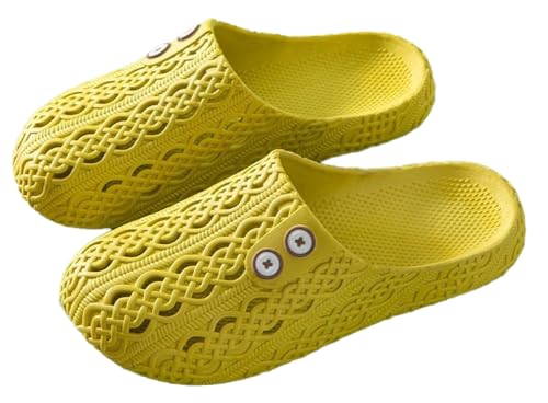 Caistre Shower Slippers with Holes Women House Slipper Lightweight Slide Sandals Indoor Outdoor Bath Slippers Non Slip House Shoes
