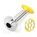 SameTech - Cortador de cocina de acero inoxidable para frutas y piñas