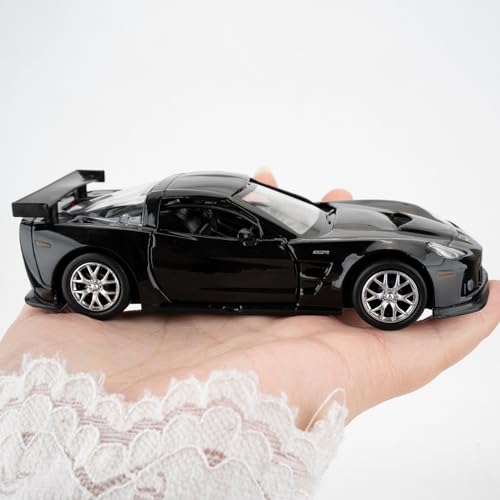 Auto Chevrolet Corvette C6R a escala 1:36 RMZ City Negro miniatura 5