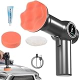GBKDQQ Lucidatrice per auto, lucidatrice a batteria, set con 3 tamponi lucidanti, ricaricabili, senza fili, per la pulizia dell