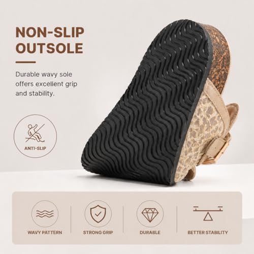 Mules maille liège WCT260408 légères avec semelle plateforme