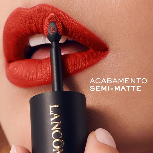 Batom Líquido Semi-Matte Lancôme L’Absolue Rouge Drama Ink 888