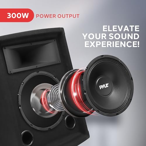 Image of PYLE-PRO 500Watt Outdoor Sound System Vehicle Stereo Speakers w / 10 inch Woofer, 1.5 inch Kapton VC, Dual Tweeters, 4 inchx10 inch Super Horn Midrange, Crossover Network-PylePro PADH1079