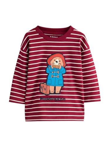 NEXT Jungen Paddington Langarmshirt Red/Ecru 110-116