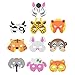 Happyyami 10Pcs Forêt- Amis Animaux Masques Halloween de Bande Dessinée Visage De Mascarade pour Enfants Enfants Robe- Up Prop Costume Accessoire