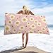 Daisy Flowers Printed Beach Towel Lightweight Swim Surfing Towels for Pool Travel Vacation 160x80cm