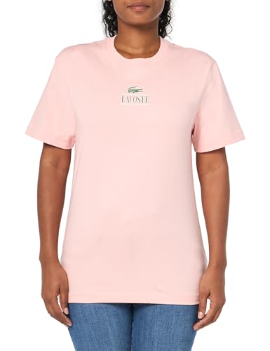 Lacoste Unisex adult Regular Fit Short Sleeve Crew Neck Tee Shirt W Small Croc and Lacoste Graphic on the Front of the Chest