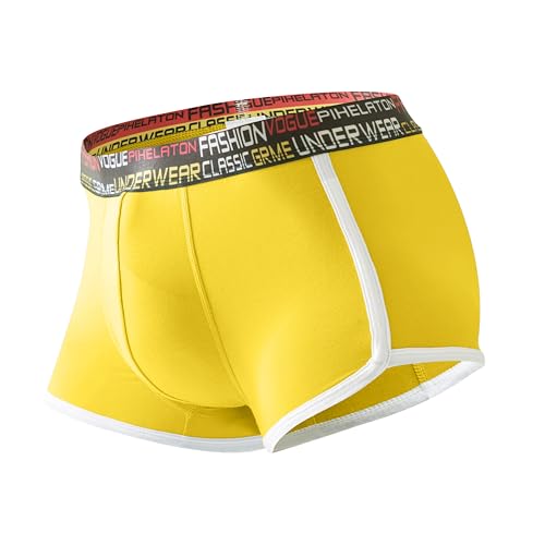 Men's Underwear Briefs Comfort Lightweight Modal Trunks No Fly Boxer Briefs Short Leg 3D U-Pouch