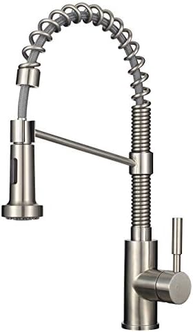 Touch Kitchen Faucet with Sprayer, MSTJRY Kitchen Sink Faucet with Sprayer, Stainless Steel Faucets for Kitchen Sinks, Pull Down Kitchen Faucet, Single Handle, 16.5'' High Arc