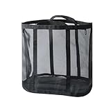 ランドリーバッグ 折りたたみ 折りたたみ洗濯カゴ メッシュバッグ ランドリーバッグ 大容量 洗濯ネット 洗濯物入れおもちゃ収納 旅行 家庭用 (ブラック)