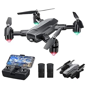 Dragon Touch Drone met camera, 1080p HD, 120° groothoek, duurzaam, RC quadrocopter met wifi, FPV live overdracht, tap…