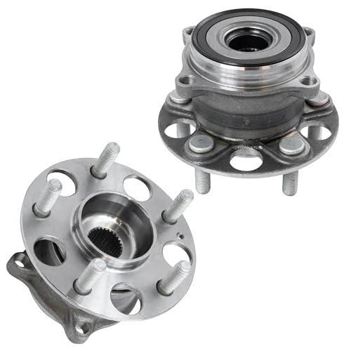 Image of Detroit Axle - FWD Rear Wheel Bearing Hubs for 2014 2015 2016 MDX, 2 Wheel Bearing and Hubs Assembly Replacement Pair Hubs