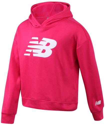 New Balance Girls' Legging Set - 2 Piece Active Pullover Hoodie Sweatshirt and Performance Leggings for Girls (7-12) - Image 4