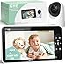 GHB Babyphone mit Kamera 7 Zoll 1080P IPS Display 168 Stunden Akkulaufzeit im VOX Modus 4X Zoom Max. 4 Kameras unterstützt Gegensprechen