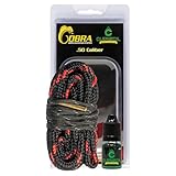 CLENZOIL Field & Range 50 Caliber Cobra Bore Cleaner | Gun Barrel Cleaning Tool for 50 Cal 50ae | Brass Brush Embedded in Cotton Bore Rope | 50 Cal Muzzleloader Bore Rope