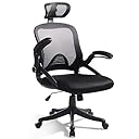 DEVAISE オフィスチェア デスクチェア 椅子 チェア テレワーク メッシュ 通気性 跳ね上げ式アームレスト 可動式ランバーサポート ロッキング機能 ブラック