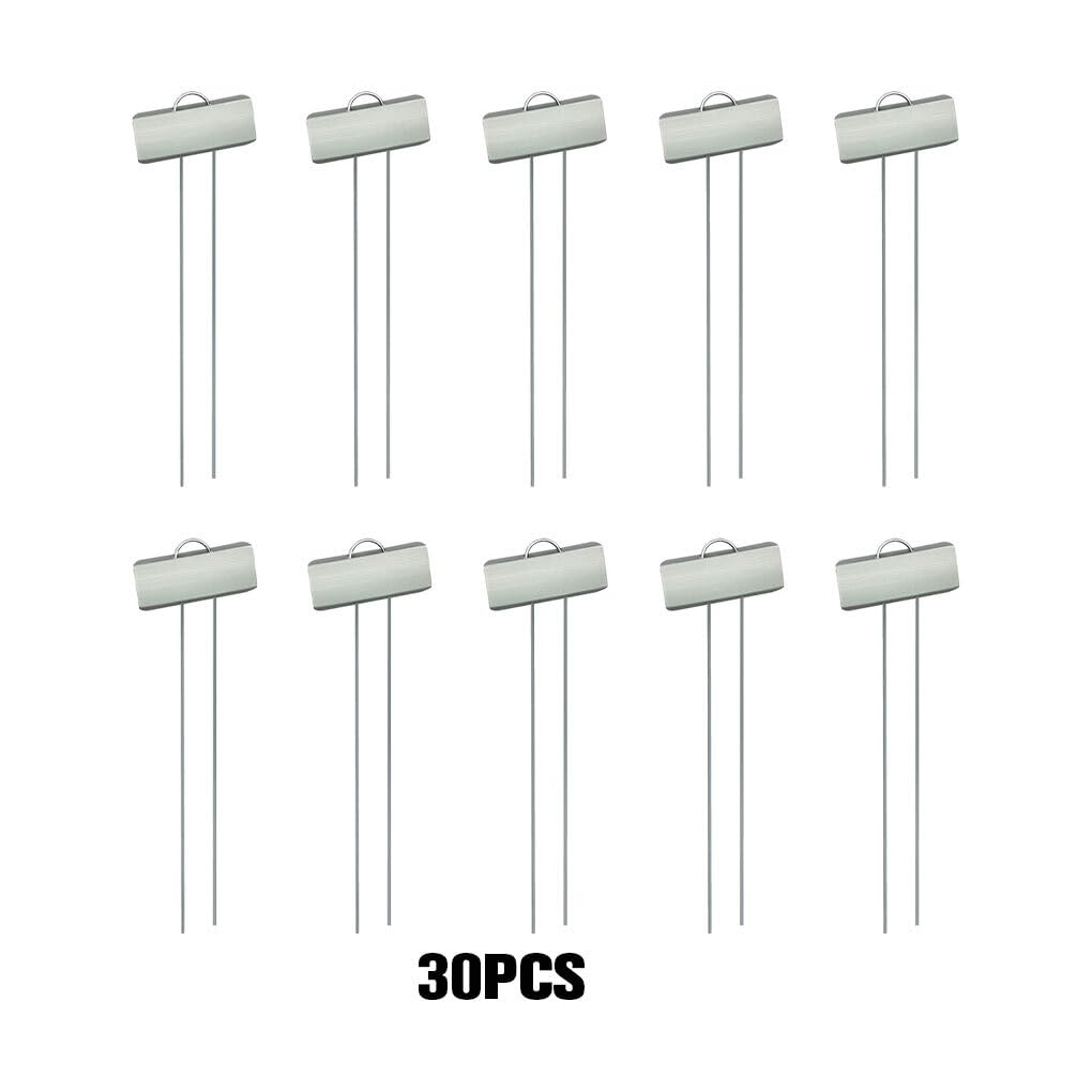 30 x Pflanzenmarker, breite Anwendung, wiederverwendbar, robust und langlebig, Metall Pflanzenschild, Edelstahl Gartenpflanzenmarker