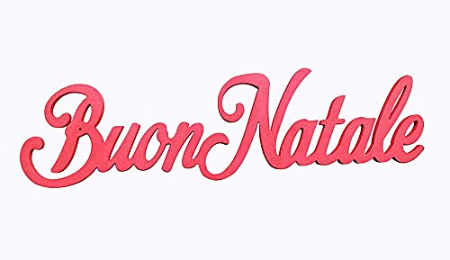 Colorcoop Scritta in Legno Buon Natale (Rosso)