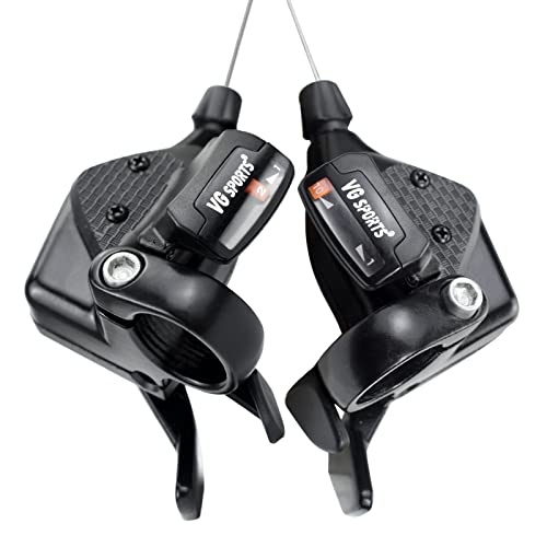 VG SPORTS MTB Fahrrad-Schalthebel, 2 x 10, 20 Gänge, links, rechts, mit Ganganzeige