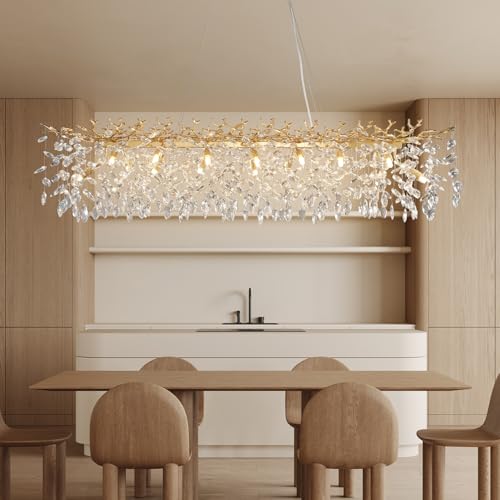 YUYI 60-Inch Crystal Tree Branch Chandelier