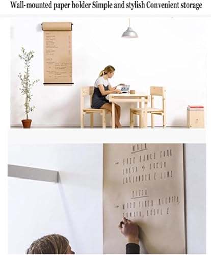 Distributeur de rouleau de papier kraft suspendu 60CM pour art mural