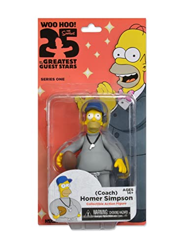 Neca The Simpsons 25Th Anniversary - Series 1 - Homer (Coach) Action Figure, 5" #TOP1