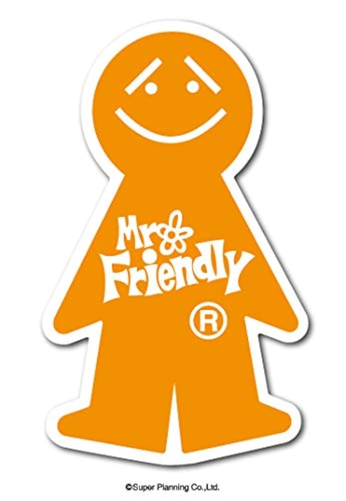 Amazon.co.jp: Mr.Friendly ミニステッカー 橙 オレンジ