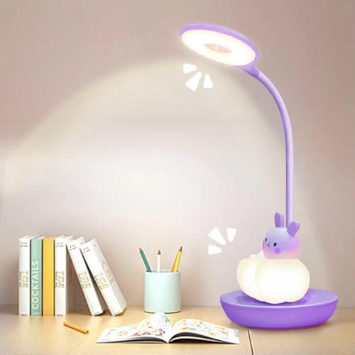 FemKey Lampara Escritorio Niña, Flexo LED Escritorio 3 Modos de Luz con 5 Brillos,...