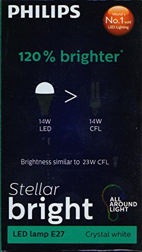 Image of PHILIPS Base E27 14-Watt LED Bulb (White, Cool Day Light) - Pack of 6