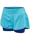 Nike Wom 3' Rival Jacquard 2n1 Short XS Omega Blu