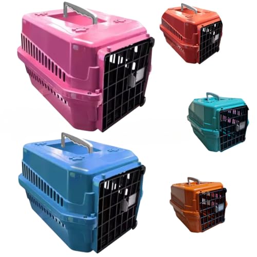 Caixa de Transporte Pet Gatos Coelho Cão Aves 4 Kg(Verde)